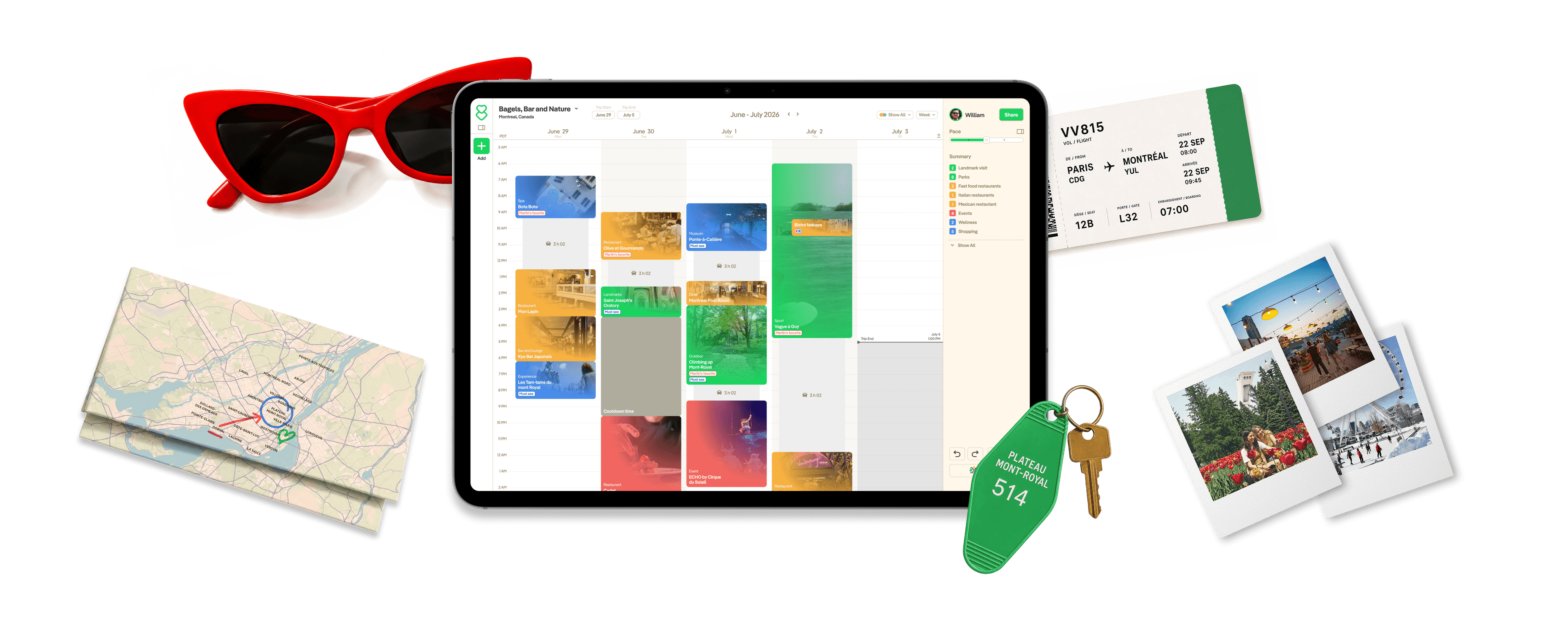 Preview of the Voyage Voyage trip planner